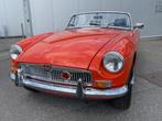 MOOIE MGB OVERDRIVE EN CHROME SPAAK VELGEN, Auto's, Achterwielaandrijving, Zwart, Cabriolet, Bedrijf
