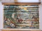 Schoolplaat "Dood van Roland bij Roncevaux", Ophalen of Verzenden, Geschiedenis