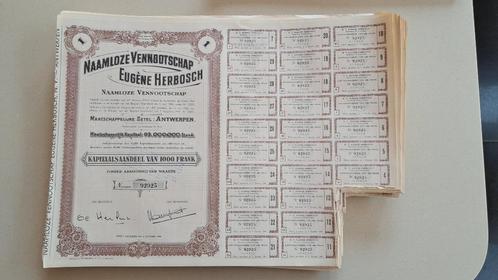 TITRES - ACTIONS - DIVERS - lot de plus de 1000 titres, Postzegels en Munten, Aandelen en Waardepapieren, Aandeel, 1920 tot 1950