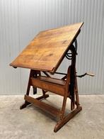 antieke TEKENTAFEL sta BUREAU stabureau hoogte verstelbaar, Enlèvement ou Envoi