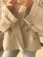 Cropped Trench coat, Verzenden, Zo goed als nieuw, Beige