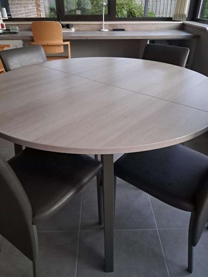 keukentafel met 4 stoelen, Huis en Inrichting, Tafels | Eettafels, Zo goed als nieuw, 100 tot 150 cm, 100 tot 150 cm, Vier personen