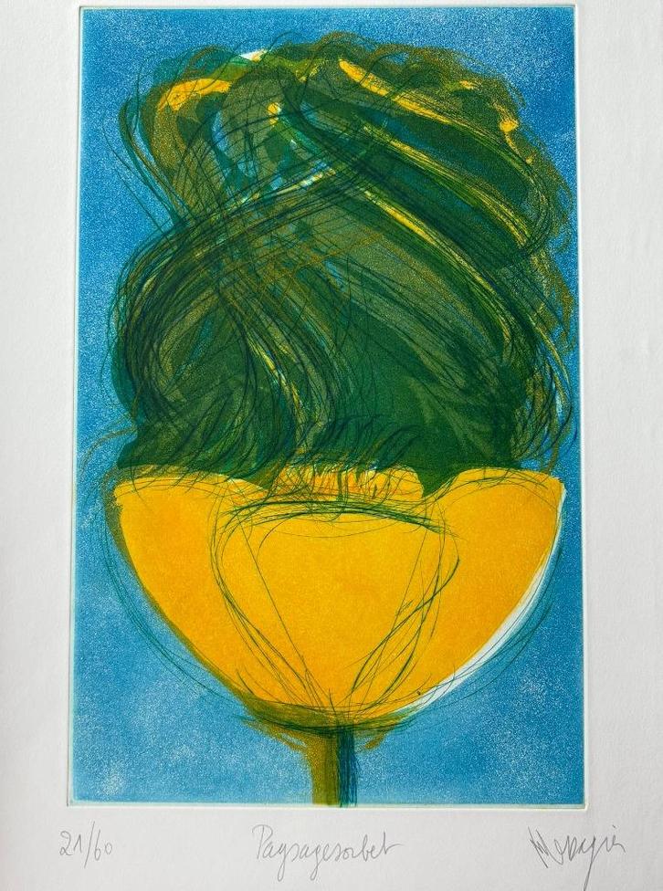 Jean Messagier - lithografie, Antiquités & Art, Art | Lithographies & Sérigraphies, Enlèvement ou Envoi