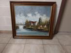 Schilderij te koop in olieverf, Antiek en Kunst, Kunst | Schilderijen | Klassiek, Ophalen