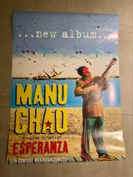 Poster Manu Chao - new album Esperanza, Verzamelen, Muziek, Artiesten en Beroemdheden, Ophalen of Verzenden, Zo goed als nieuw