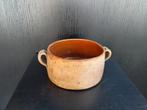 Mooie oude franse aardewerken (vuur) pot met oren, Ophalen of Verzenden