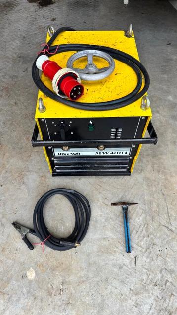 Lasapparaat 380V - Unitron MW 400A, Enlèvement, Utilisé, 250 ampères