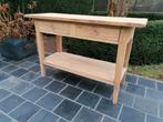 Sidetable uit massieve teak. Geluchtgomd., Huis en Inrichting, Tafels | Sidetables, Ophalen of Verzenden, Zo goed als nieuw