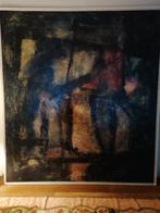 Schilderij Kat/tijger abstract, acryl op hout plaat 100x90s, Ophalen
