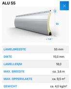 Rolluikblad 2,4m breedte x 2,86m hoogte, Doe-het-zelf en Bouw, Rolluiken, Ophalen, 200 cm of meer, Wit, Nieuw