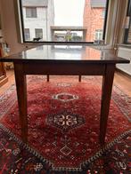 Eiken houten tafel 90x210 vol hout met 2 lades, Antiek en Kunst, Ophalen