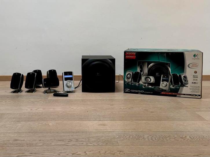Logitech Z-5500 THX 5.1 systeem, Audio, Tv en Foto, Home Cinema-sets, Zo goed als nieuw, Ophalen