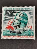 Nieuw Caledonie 1971 - zeilboten - zeilwedstrijd One Ton Cup, Ophalen of Verzenden, Gestempeld