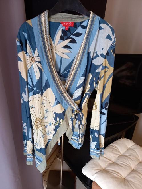 Kleurrijke cachet coeur, Kleding | Dames, Blouses en Tunieken, Zo goed als nieuw, Blauw, Ophalen