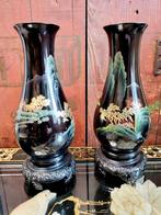 Vases chinois en bakélite avec décor, Enlèvement ou Envoi