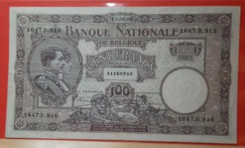 100 Frank 13.02.1926 - Paars, Ophalen of Verzenden, Los biljet