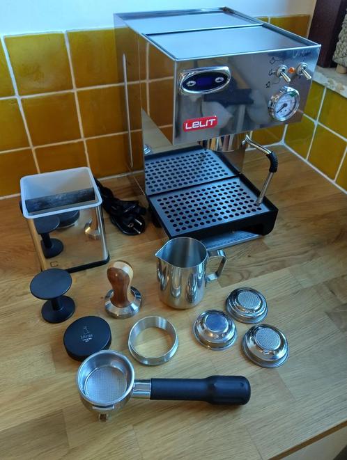 LELIT ESPRESSOMACHINE ANNA PL41TEM MET PID & accesoires, Electroménager, Cafetières, Comme neuf, Café moulu, Machine à espresso