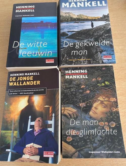 Henning Mankell - Kurt Wallander, 4 boeken, Boeken, Detectives, Gelezen, Tv-bewerking, Ophalen of Verzenden