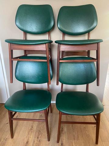 4 vintage teak stoelen jaren 60 Pastoe Webe Teeffelen 