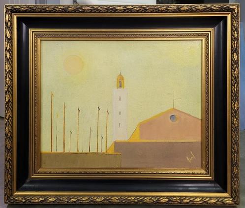 Robert ARENS, haven, Antiek en Kunst, Kunst | Schilderijen | Klassiek, Ophalen of Verzenden