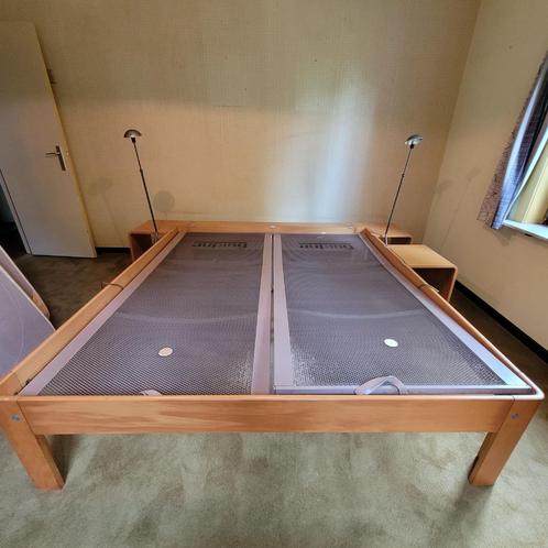 slaapkamer: dubbel bed + kleerkast + lage kast, Huis en Inrichting, Slaapkamer | Complete slaapkamers, Zo goed als nieuw, Tweepersoons