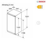 koelkast met vriesvak, Elektronische apparatuur, Koelkasten en IJskasten, Ophalen, 150 tot 200 liter, 120 tot 140 cm, Zo goed als nieuw