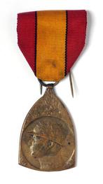 Médaille commémorative de la guerre 1914-1918, Collections, Armée de terre, Envoi, Ruban, Médaille ou Ailes
