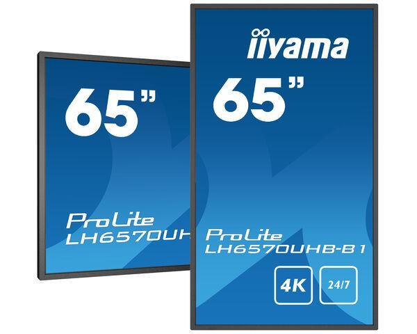 *NIEUW* Iiyama ProLite LH6570UHB-B1 65" UHD 4K Monitor 1ms, Computers en Software, Monitoren