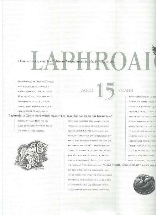 Laphroaig Islay single malt diverse promo, Collections, Verres & Petits Verres, Utilisé, Enlèvement ou Envoi