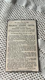Bp Maurits Ostyn gevallen als oorlog slachtoffer 1940, Verzamelen, Bidprentjes en Rouwkaarten, Verzenden, Bidprentje