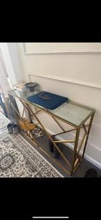 Console tafel mooie glas, Ophalen, Zo goed als nieuw, Glas
