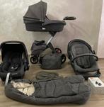 Stokke Xplory Grey Mélange kinderwagen 3-in-1Complete, B, Voetenzak, Ophalen of Verzenden, Zo goed als nieuw