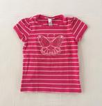 t-shirt fille rose papillon H&M 116 122 rayé, Enfants & Bébés, Fille, Chemise ou À manches longues, Utilisé, H&M