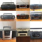 Heel veel ghettoblaster boombox gettoblaster radio cassette, Audio, Tv en Foto, Gebruikt, Ophalen of Verzenden, Radio