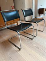 Thonet stoelen.Origineel vintage jaren 80, Ophalen, Zo goed als nieuw, Zwart, Leer