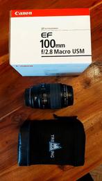 Canon EF 100 mm 2.8L Macro USM, Ophalen, Zo goed als nieuw, Canon