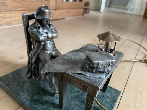 Tafellamp Napoleon - émile Carlier, Antiek en Kunst, Antiek | Tin, Ophalen