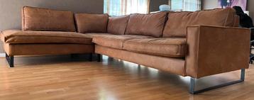 Chaise avec coussins séparés (couleur camel) 290 x 210 cm, Enlèvement, Utilisé, Cuir, Modern