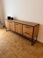 Dressoir, tv meubel, teak, gietijzer, meubel, Huis en Inrichting, Ophalen, Minder dan 50 cm, Zo goed als nieuw, Overige houtsoorten