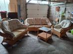 Rotan lounge, Ophalen, Gebruikt, Rotan, 6 zitplaatsen