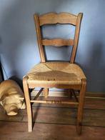 eiken stoel met rieten zitting, Ophalen
