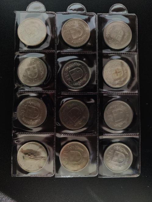 Collection Suisse 5FR 1968-2018 (33 pièces), Timbres & Monnaies, Monnaies | Europe | Monnaies non-euro, Monnaie en vrac, Autres pays