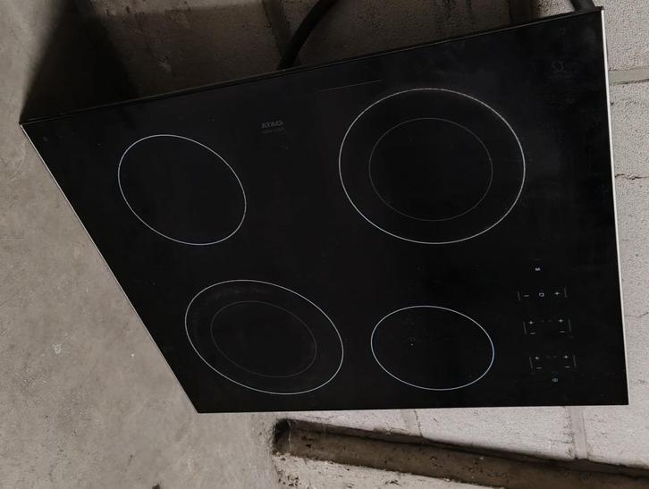 Atag keramische kookplaat, Elektronische apparatuur, Kookplaten, Gebruikt, Inbouw, Keramisch, 4 kookzones, Ophalen