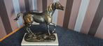Beelden paard eend koppel, Antiek en Kunst, Antiek | Brons en Koper, Ophalen of Verzenden
