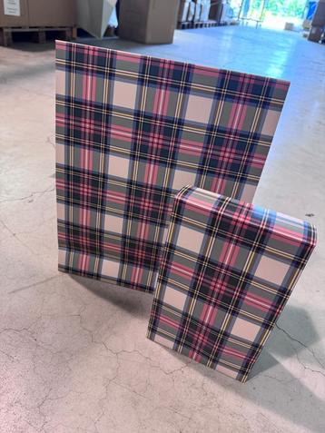 Geschenkzak verpakking kerst ruiten groot + klein beschikbaar voor biedingen