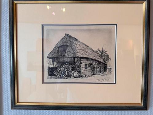 Ets, Antiek en Kunst, Kunst | Etsen en Gravures, Ophalen