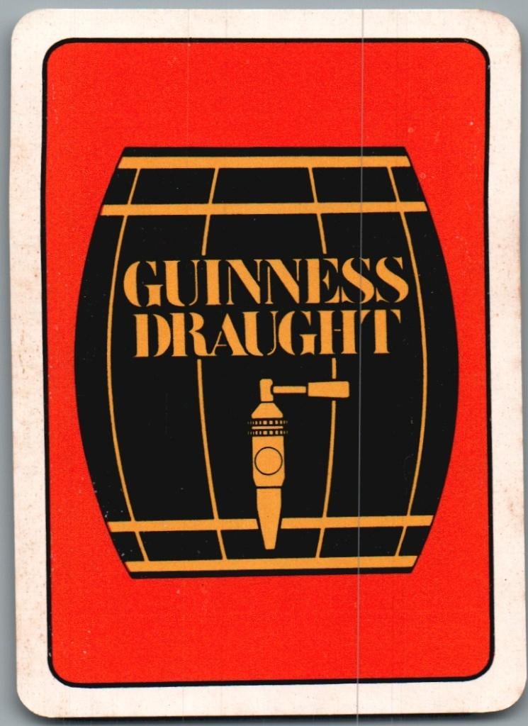 speelkaart - LK14499 - Guinness vat, Verzenden, Zo goed als nieuw, Speelkaart(en)