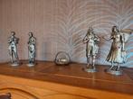 Set tinnen beeldjes – decoratief TIN , PEWTER , VINTAGE, Antiek en Kunst, Ophalen