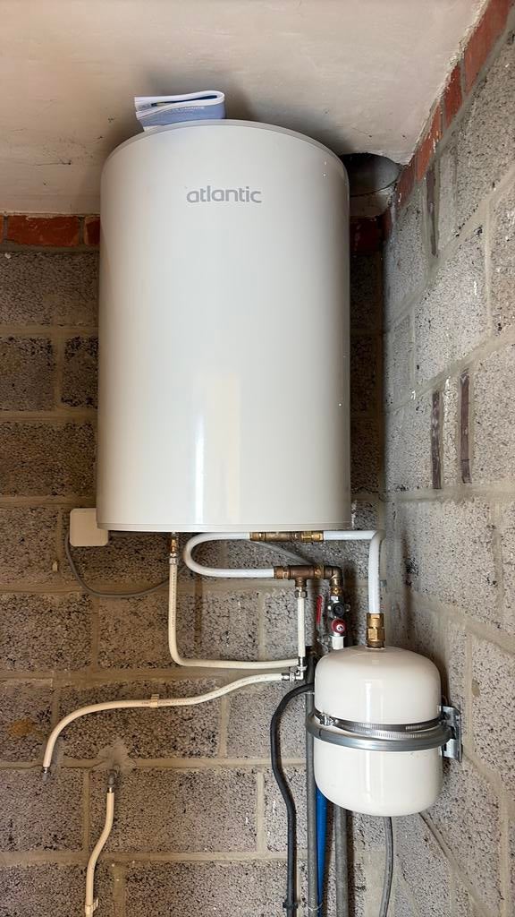 Boiler 75 liter atlantic zeneo goede staat, Bricolage & Construction, Enlèvement, Utilisé, Boiler