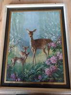 Heel oude kader met afbeelding van herten, Enlèvement ou Envoi